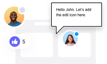 Collaborative avatars and comments